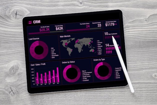 A close-up screenshot of accounting software displaying an interactive dashboard with key financial metrics, such as revenue, expenses, and profit margins. The interface should look clean, intuitive, and easy to navigate, highlighting the software's user-friendliness.