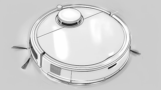 A detailed illustration showcasing the 2025 Model X vacuum cleaner's advanced filtration system, with different layers trapping various sizes of dust particles and allergens.