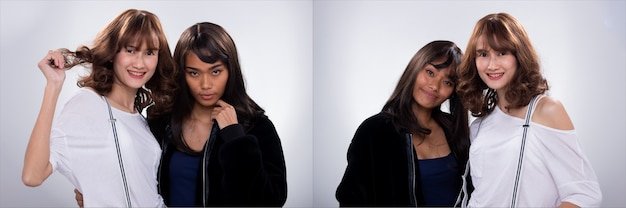 A side-by-side comparison of hair styled with a traditional curling iron versus the Dyson Airwrap, showcasing the difference in curl definition, volume, and shine.