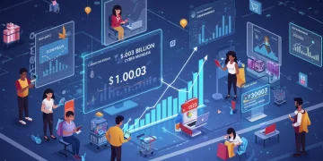 Futuristic online shopping with BNPL driving $1.03 billion on Cyber Monday 2025