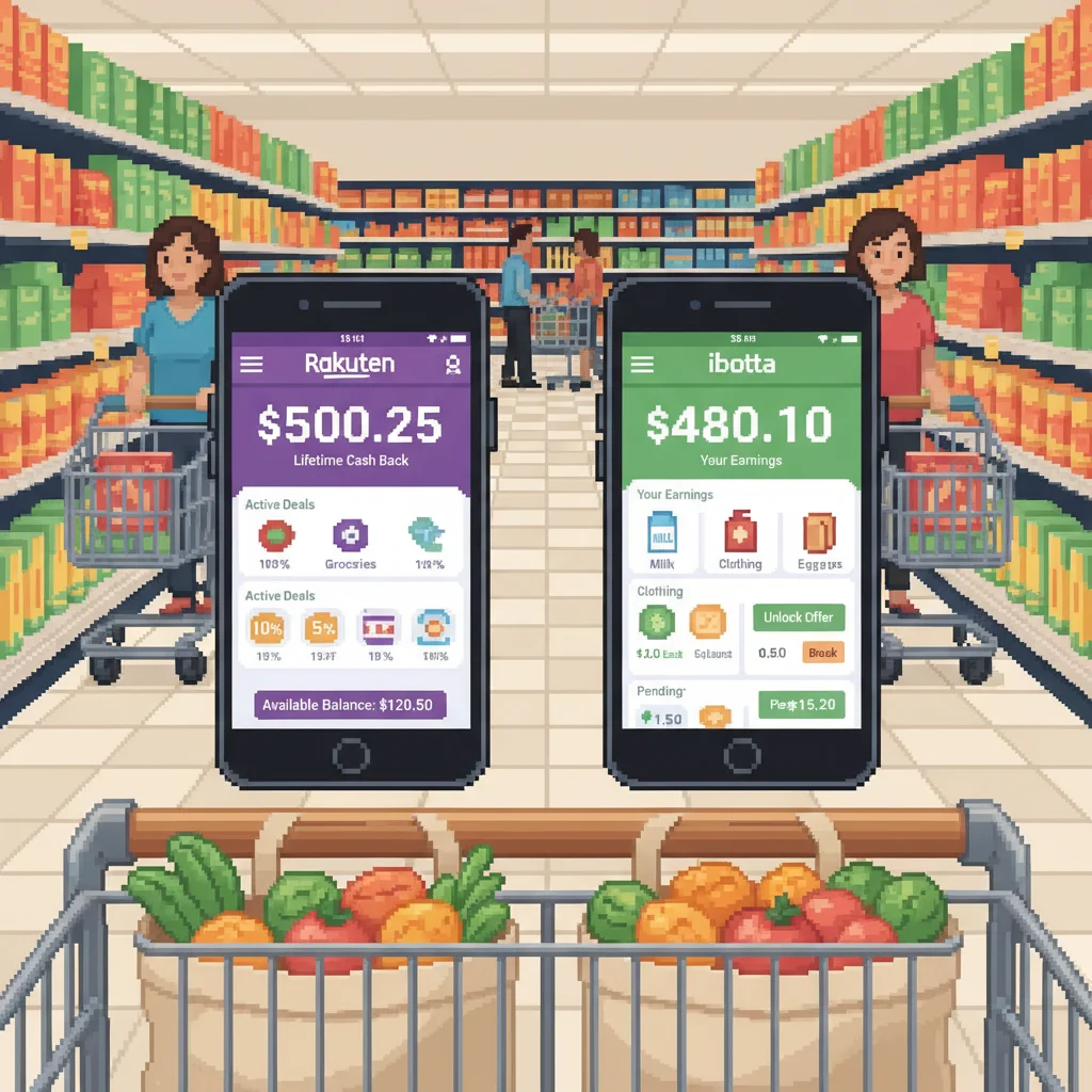 Rakuten vs Ibotta: which cashback app saves more on groceries in December 2025