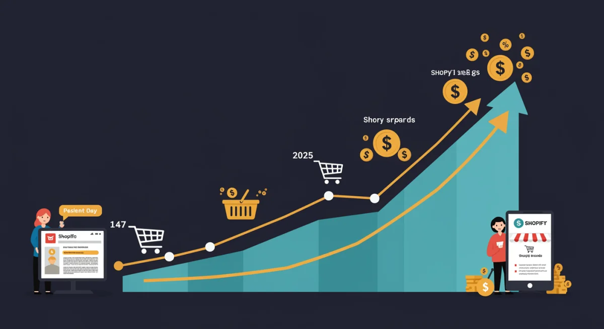Growth forecast for Shopify deal purchases by consumers